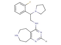 N-[2-(2-fluorophenyl)-2-(1-pyrrolidinyl)ethyl]-6,7,8,9-tetrahydro-5H-pyrimido[4,5-d]azepin-4-amine dihydrochloride
