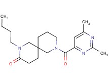 2-butyl-8-[(2,6-dimethyl-4-pyrimidinyl)carbonyl]-2,8-diazaspiro[5.5]undecan-3-one