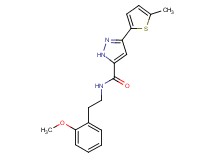 N-[2-(2-methoxyphenyl)ethyl]-3-(5-methyl-2-thienyl)-1H-pyrazole-5-carboxamide
