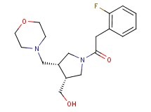 [(3R*,4R*)-1-[(2-fluorophenyl)acetyl]-4-(morpholin-4-ylmethyl)pyrrolidin-3-yl]methanol