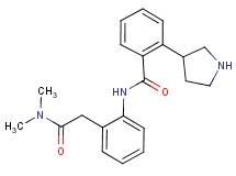 N-{2-[2-(dimethylamino)-2-oxoethyl]phenyl}-2-(3-pyrrolidinyl)benzamide