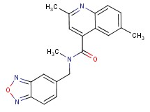 N-(2,1,3-benzoxadiazol-5-ylmethyl)-N,2,6-trimethyl-4-quinolinecarboxamide