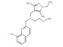 2-{[[(1-ethyl-3,5-dimethyl-1H-pyrazol-4-yl)methyl](2-methoxyethyl)amino]methyl}quinolin-8-ol