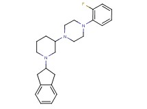 1-[1-(2,3-dihydro-1H-inden-2-yl)-3-piperidinyl]-4-(2-fluorophenyl)piperazine