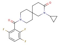2-cyclopropyl-9-(2,3,6-trifluorobenzoyl)-2,9-diazaspiro[5.5]undecan-3-one