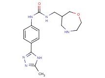 N-[4-(5-methyl-4H-1,2,4-triazol-3-yl)phenyl]-N'-(1,4-oxazepan-6-ylmethyl)urea hydrochloride