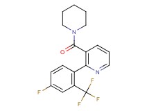 2-[4-fluoro-2-(trifluoromethyl)phenyl]-3-(piperidin-1-ylcarbonyl)pyridine