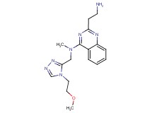 2-(2-aminoethyl)-N-{[4-(2-methoxyethyl)-4H-1,2,4-triazol-3-yl]methyl}-N-methylquinazolin-4-amine