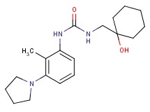N-[(1-hydroxycyclohexyl)methyl]-N'-(2-methyl-3-pyrrolidin-1-ylphenyl)urea
