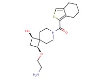 rel-(1R,3S)-3-(2-aminoethoxy)-7-(4,5,6,7-tetrahydro-2-benzothien-1-ylcarbonyl)-7-azaspiro[3.5]nonan-1-ol hydrochloride
