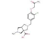 (3aS*,6aS*)-2-[4-(2-amino-2-oxoethoxy)-3-chlorobenzyl]-5-methylhexahydropyrrolo[3,4-c]pyrrole-3a(1H)-carboxylic acid