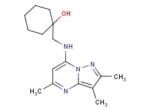 1-{[(2,3,5-trimethylpyrazolo[1,5-a]pyrimidin-7-yl)amino]methyl}cyclohexanol