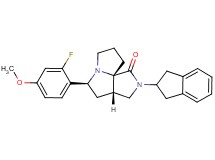 (3aS*,5S*,9aS*)-2-(2,3-dihydro-1H-inden-2-yl)-5-(2-fluoro-4-methoxyphenyl)hexahydro-7H-pyrrolo[3,4-g]pyrrolizin-1(2H)-one
