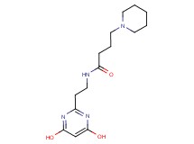 N-[2-(4,6-dihydroxy-2-pyrimidinyl)ethyl]-4-(1-piperidinyl)butanamide