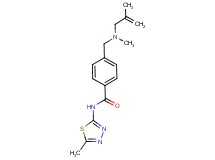 4-{[methyl(2-methylprop-2-en-1-yl)amino]methyl}-N-(5-methyl-1,3,4-thiadiazol-2-yl)benzamide