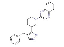 2-[3-(4-benzyl-1H-pyrazol-5-yl)piperidin-1-yl]quinoxaline