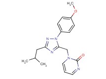 1-{[3-isobutyl-1-(4-methoxyphenyl)-1H-1,2,4-triazol-5-yl]methyl}pyrimidin-2(1H)-one