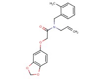 N-allyl-2-(1,3-benzodioxol-5-yloxy)-N-(2-methylbenzyl)acetamide