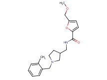 5-(methoxymethyl)-N-{[1-(2-methylbenzyl)pyrrolidin-3-yl]methyl}-2-furamide