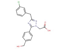 {3-(3-chlorobenzyl)-5-[4-(hydroxymethyl)phenyl]-1H-1,2,4-triazol-1-yl}acetic acid