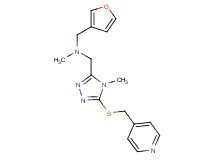 (3-furylmethyl)methyl({4-methyl-5-[(4-pyridinylmethyl)thio]-4H-1,2,4-triazol-3-yl}methyl)amine