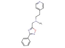 N-methyl-N-[(3-phenyl-1,2,4-oxadiazol-5-yl)methyl]-2-pyridin-4-ylethanamine