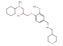 1-[cyclohexyl(methyl)amino]-3-(2-methoxy-4-{[(tetrahydro-2H-pyran-4-ylmethyl)amino]methyl}phenoxy)-2-propanol