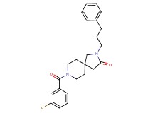 8-(3-fluorobenzoyl)-2-(3-phenylpropyl)-2,8-diazaspiro[4.5]decan-3-one