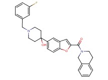 4-[2-(3,4-dihydro-2(1H)-isoquinolinylcarbonyl)-1-benzofuran-5-yl]-1-(3-fluorobenzyl)-4-piperidinol