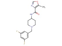 N-[1-(3,5-difluorobenzyl)piperidin-4-yl]-5-methyl-1,3-oxazole-4-carboxamide