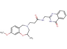 3-(8-methoxy-2-methyl-2,3-dihydro-1,4-benzoxazepin-4(5H)-yl)-N-[(4-oxo-3,4-dihydro-2-quinazolinyl)methyl]propanamide