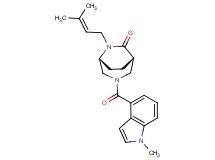 (1S*,5R*)-6-(3-methyl-2-buten-1-yl)-3-[(1-methyl-1H-indol-4-yl)carbonyl]-3,6-diazabicyclo[3.2.2]nonan-7-one