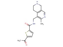 5-acetyl-N-[(3-methyl-5,6,7,8-tetrahydro-2,7-naphthyridin-4-yl)methyl]-2-thiophenecarboxamide