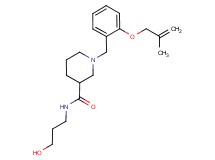 N-(3-hydroxypropyl)-1-{2-[(2-methylprop-2-en-1-yl)oxy]benzyl}piperidine-3-carboxamide