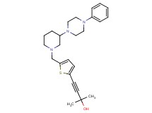 2-methyl-4-(5-{[3-(4-phenyl-1-piperazinyl)-1-piperidinyl]methyl}-2-thienyl)-3-butyn-2-ol