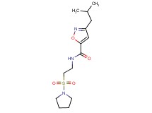 3-isobutyl-N-[2-(pyrrolidin-1-ylsulfonyl)ethyl]isoxazole-5-carboxamide