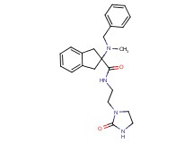 2-[benzyl(methyl)amino]-N-[2-(2-oxo-1-imidazolidinyl)ethyl]-2-indanecarboxamide