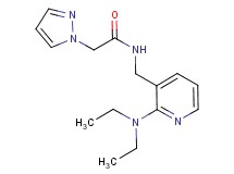 N-{[2-(diethylamino)-3-pyridinyl]methyl}-2-(1H-pyrazol-1-yl)acetamide