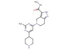 N-methyl-5-(2-methyl-6-piperidin-4-ylpyrimidin-4-yl)-4,5,6,7-tetrahydro-2H-pyrazolo[4,3-c]pyridine-3-carboxamide