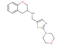 3,4-dihydro-2H-chromen-3-yl{[2-(4-morpholinyl)-1,3-thiazol-5-yl]methyl}amine
