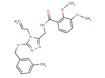 N-({4-allyl-5-[(3-methylbenzyl)thio]-4H-1,2,4-triazol-3-yl}methyl)-2,3-dimethoxybenzamide