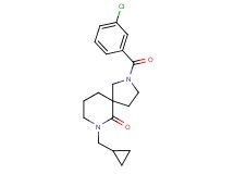 2-(3-chlorobenzoyl)-7-(cyclopropylmethyl)-2,7-diazaspiro[4.5]decan-6-one