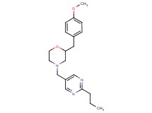 2-(4-methoxybenzyl)-4-[(2-propyl-5-pyrimidinyl)methyl]morpholine