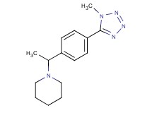 1-{1-[4-(1-methyl-1H-tetrazol-5-yl)phenyl]ethyl}piperidine