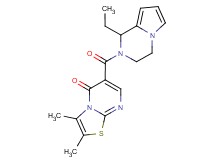6-[(1-ethyl-3,4-dihydropyrrolo[1,2-a]pyrazin-2(1H)-yl)carbonyl]-2,3-dimethyl-5H-[1,3]thiazolo[3,2-a]pyrimidin-5-one