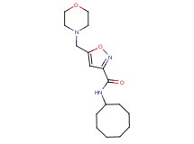 N-cyclooctyl-5-(4-morpholinylmethyl)-3-isoxazolecarboxamide