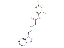 2-{[2-(1H-1,2,3-benzotriazol-1-yl)ethyl]amino}-N-(4-chloro-2-fluorophenyl)acetamide