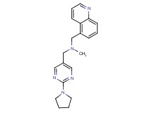 N-methyl-1-(2-pyrrolidin-1-ylpyrimidin-5-yl)-N-(quinolin-5-ylmethyl)methanamine