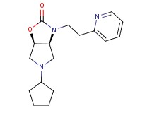 (3aS*,6aR*)-5-cyclopentyl-3-[2-(2-pyridinyl)ethyl]hexahydro-2H-pyrrolo[3,4-d][1,3]oxazol-2-one