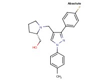 ((2S)-1-{[3-(4-fluorophenyl)-1-(4-methylphenyl)-1H-pyrazol-4-yl]methyl}-2-pyrrolidinyl)methanol